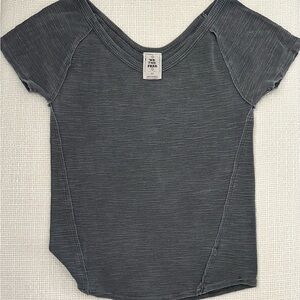 We The Free Charcoal Short Sleeve Tee